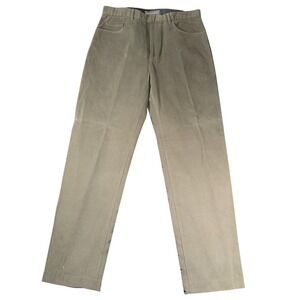 Banana Republic Pants Mens 35L Green Cotton Twill Casual Straight Leg Chino